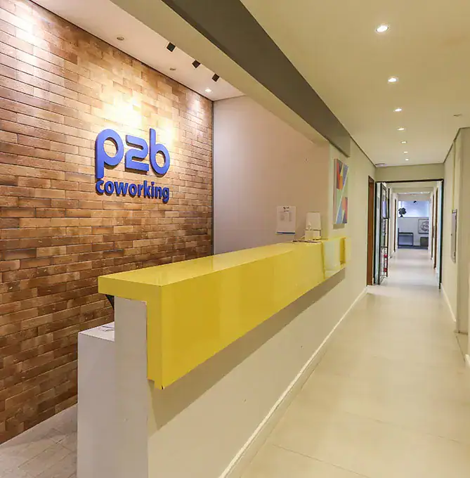 Recepção da P2B Coworking